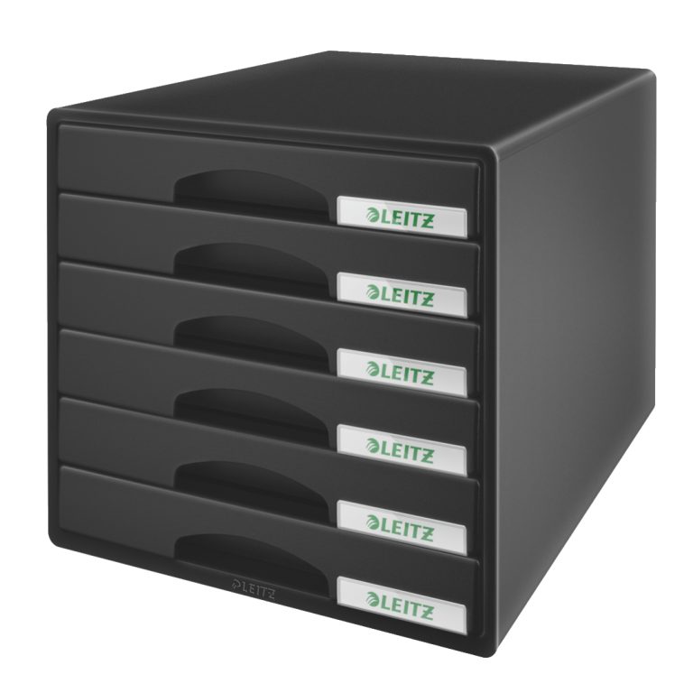 Cabinet 6 Sertare Negru Plus Leitz