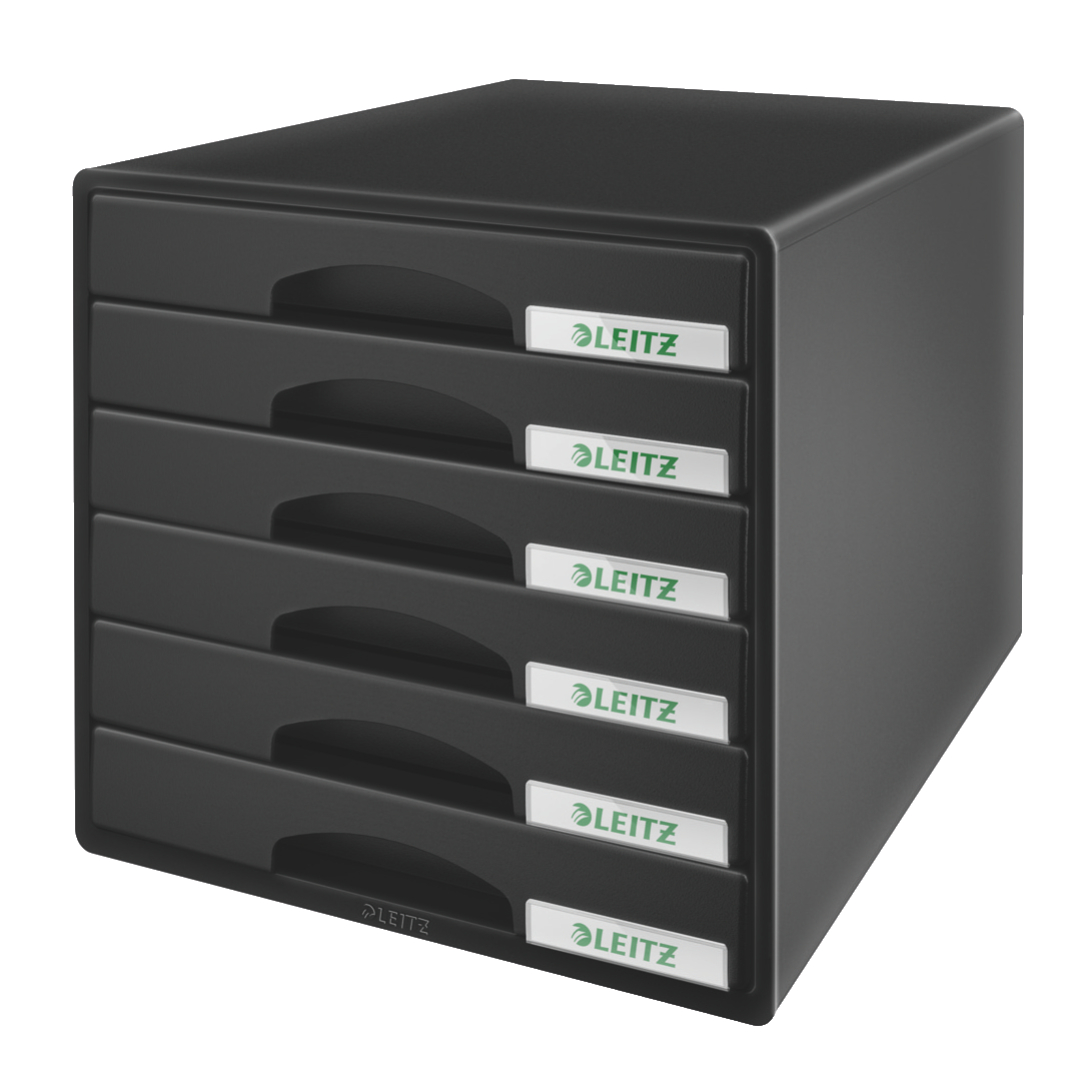 Cabinet 6 Sertare Negru Plus Leitz