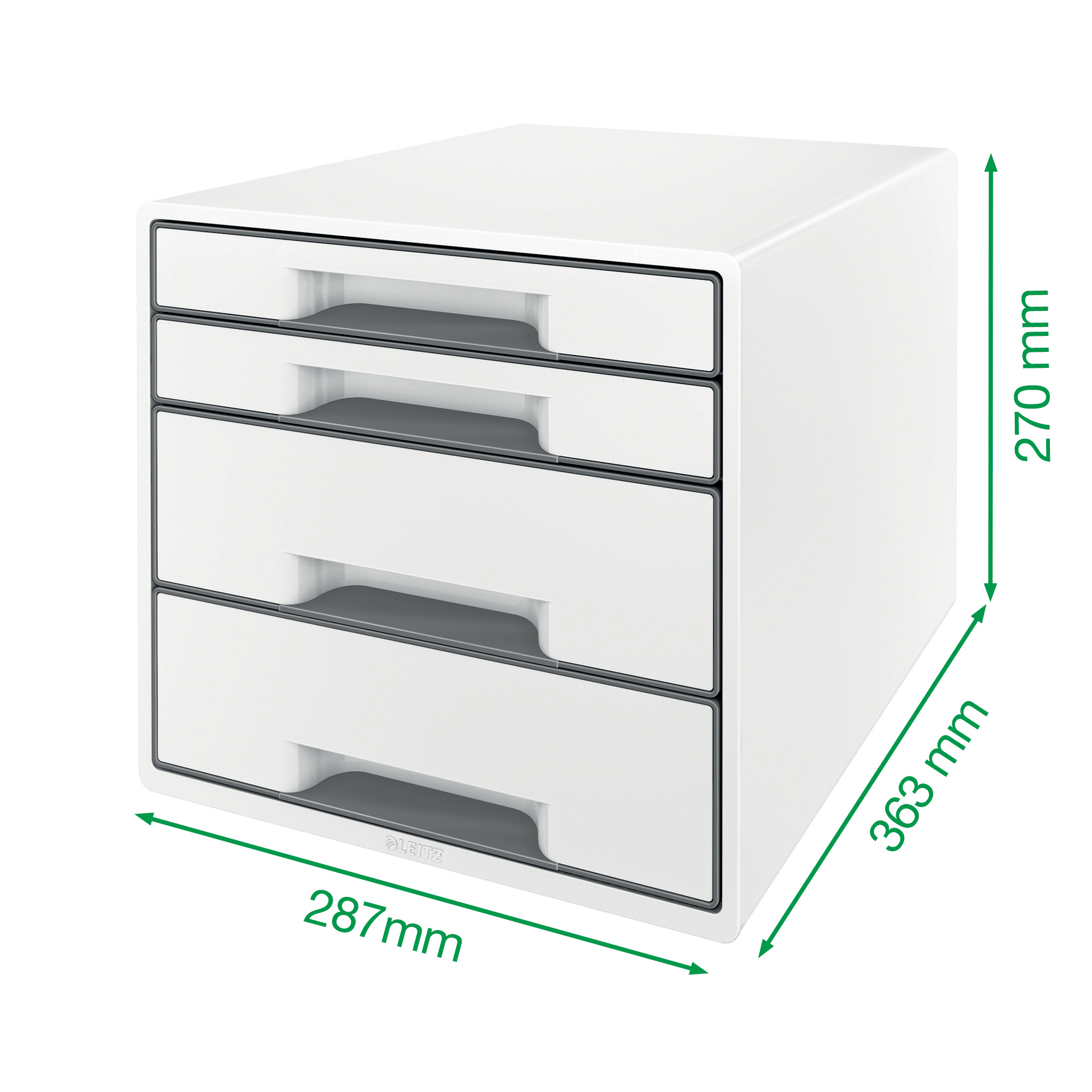 Cabinet 4 Sertare Alb/Rosu Wow Leitz