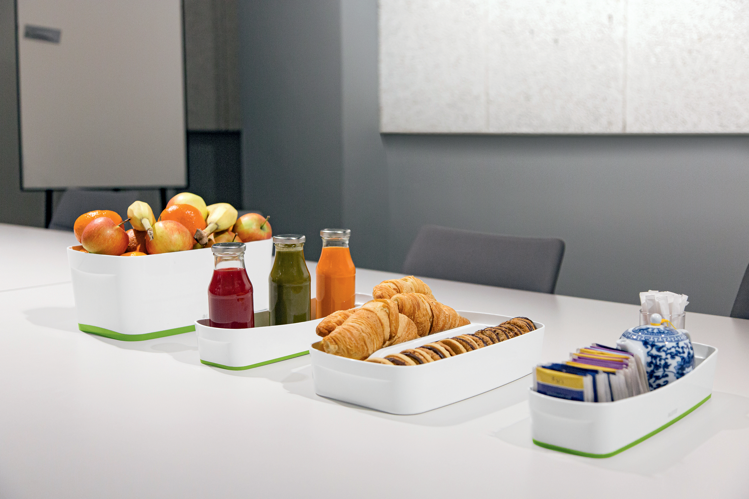 Tavita Organizer Lunga Alb/Verde Mybox Leitz