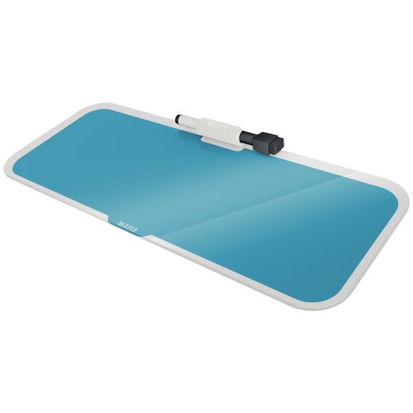 Tabla Sticla Cu Trepied Pentru Birou Albastru Celest Cosy Leitz