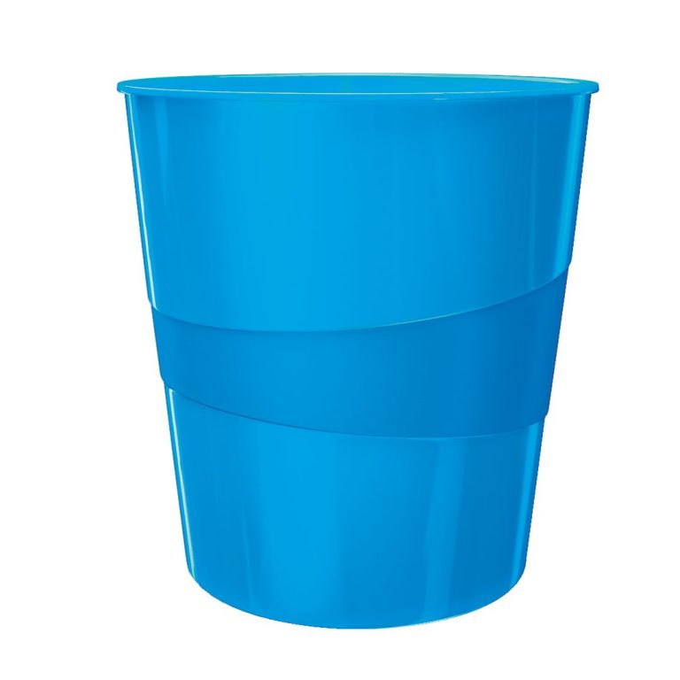 Cos Birou 15L Albastru Metalizat Wow Leitz