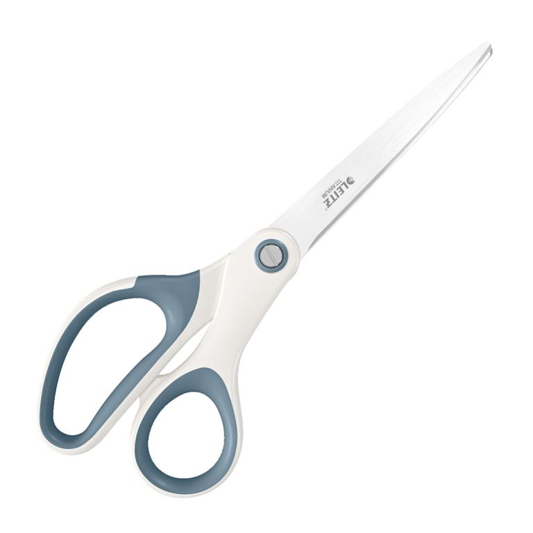 Foarfeca Birou 20.5cm Alb Metalizat Wow Titanium Leitz