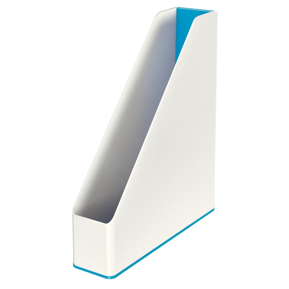 Suport Documente Plastic Albastru Metalizat/Alb Wow Leitz