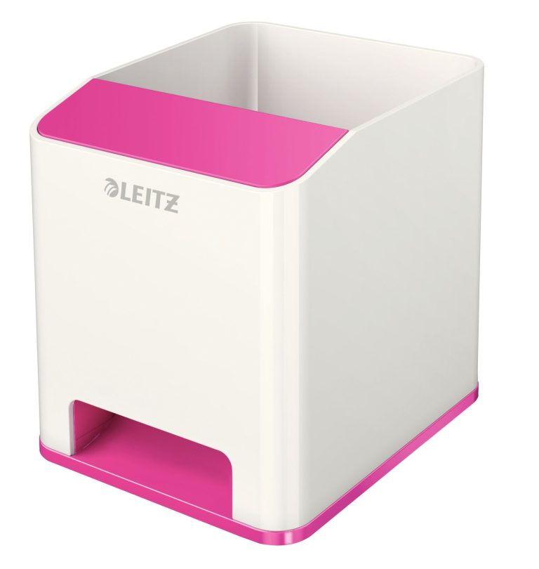 Suport Instrumente Scris Amplif Sunet Roz Metalizat Leitz