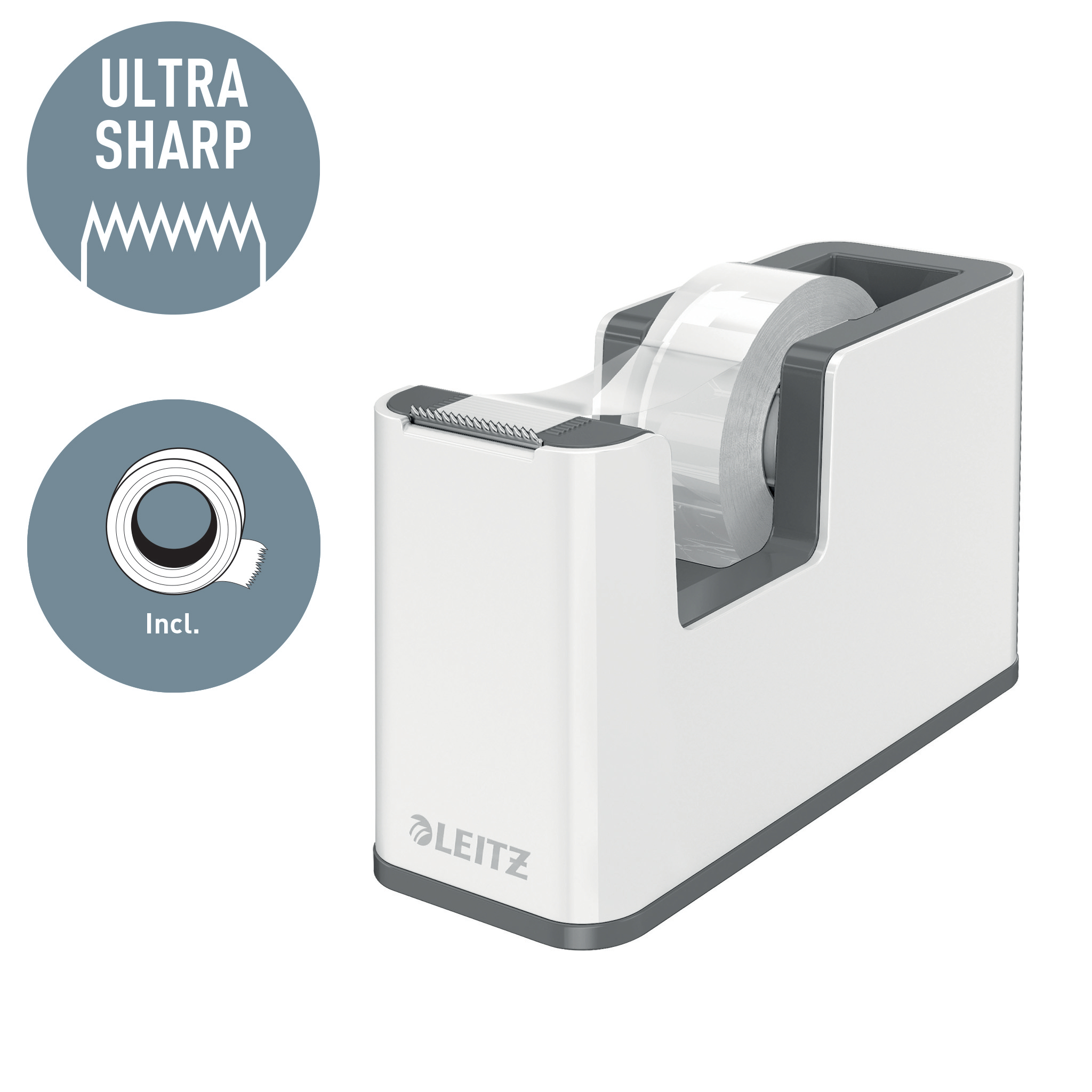 Dispenser Banda Adeziva 19mm X 33 M Rosu/Alb Wow Leitz
