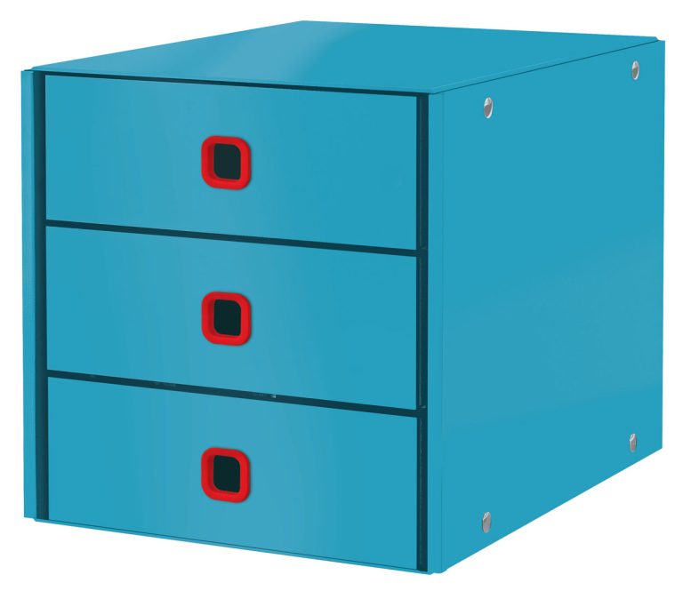 Cabinet 3 Sertare Albastru Celest Cosy Click&Store Leitz