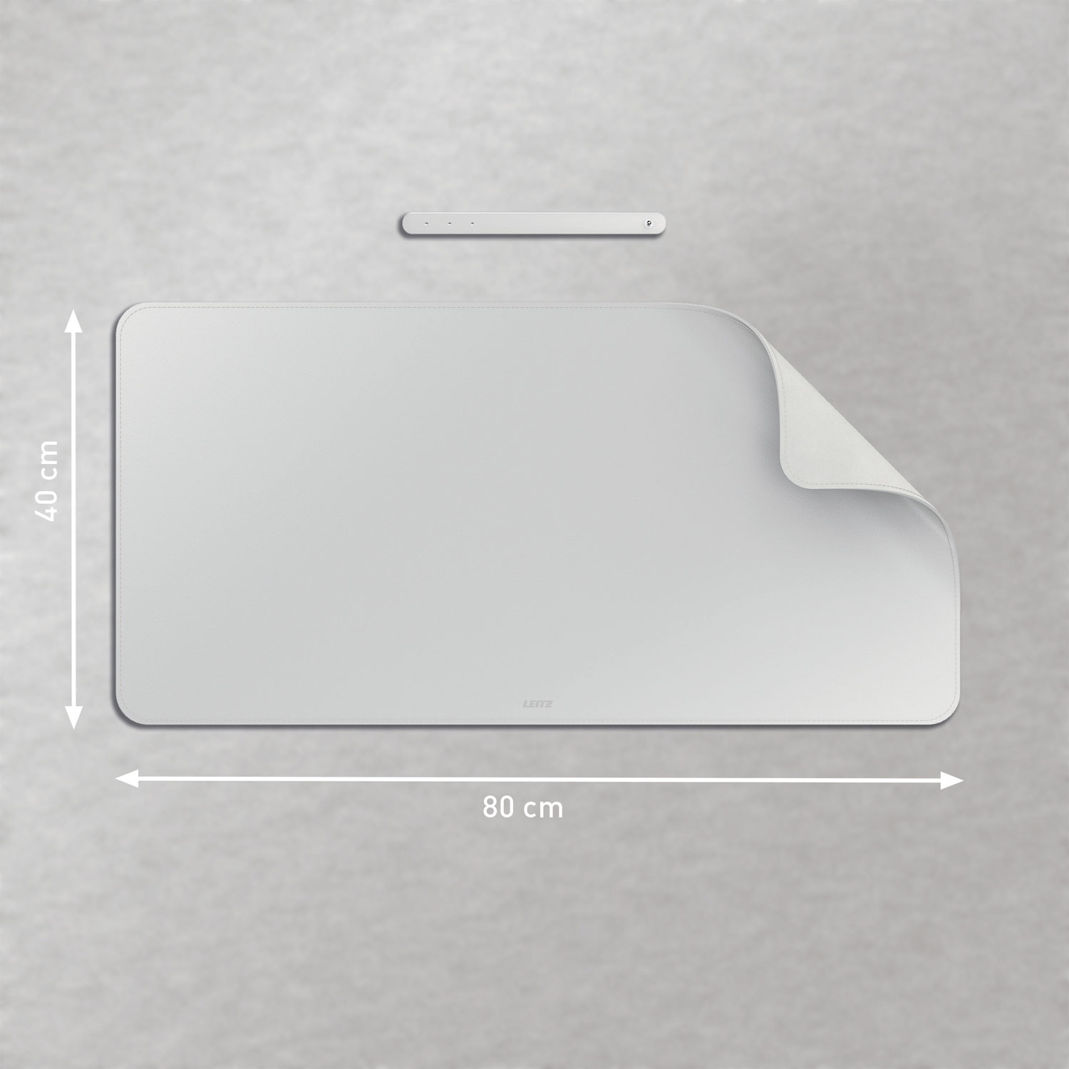 Mapa Birou 80*40cm Material Textil Gri Pastel Leitz