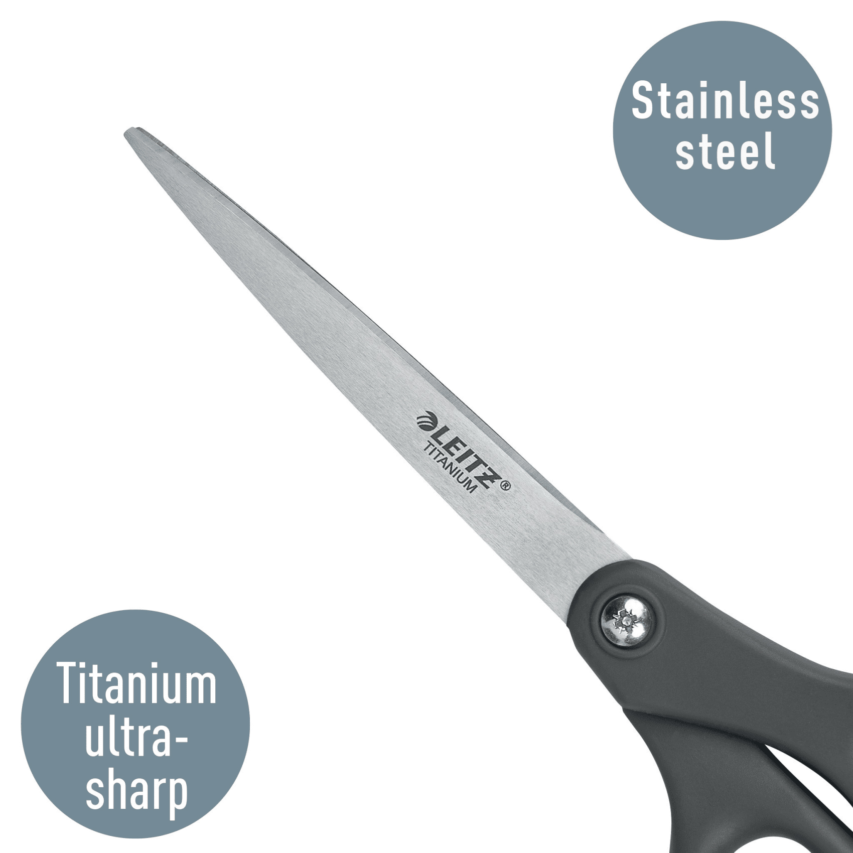 Foarfeca Birou 18cm Gri Titanium Leitz