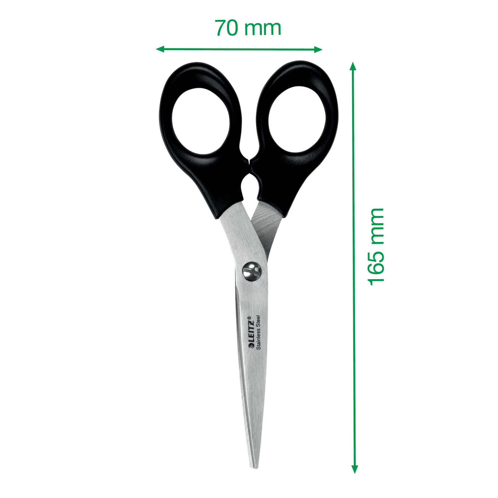 Foarfeca Birou 16.5cm Neagra Otel Inoxidabil Leitz