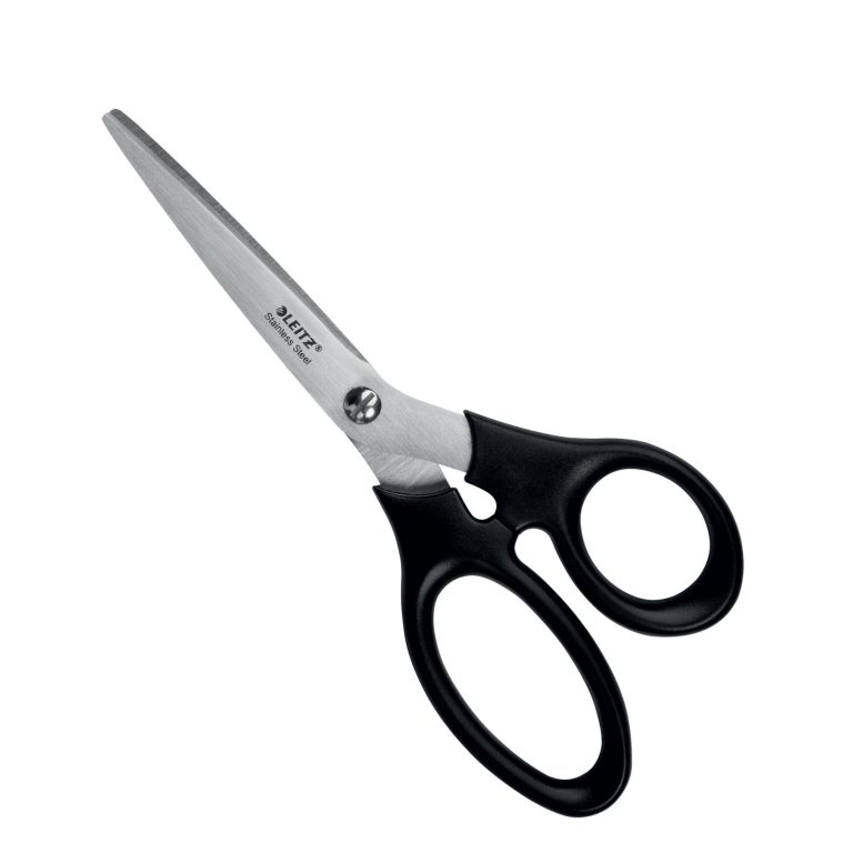 Foarfeca Birou 18.5cm Neagra Otel Inoxidabil Leitz