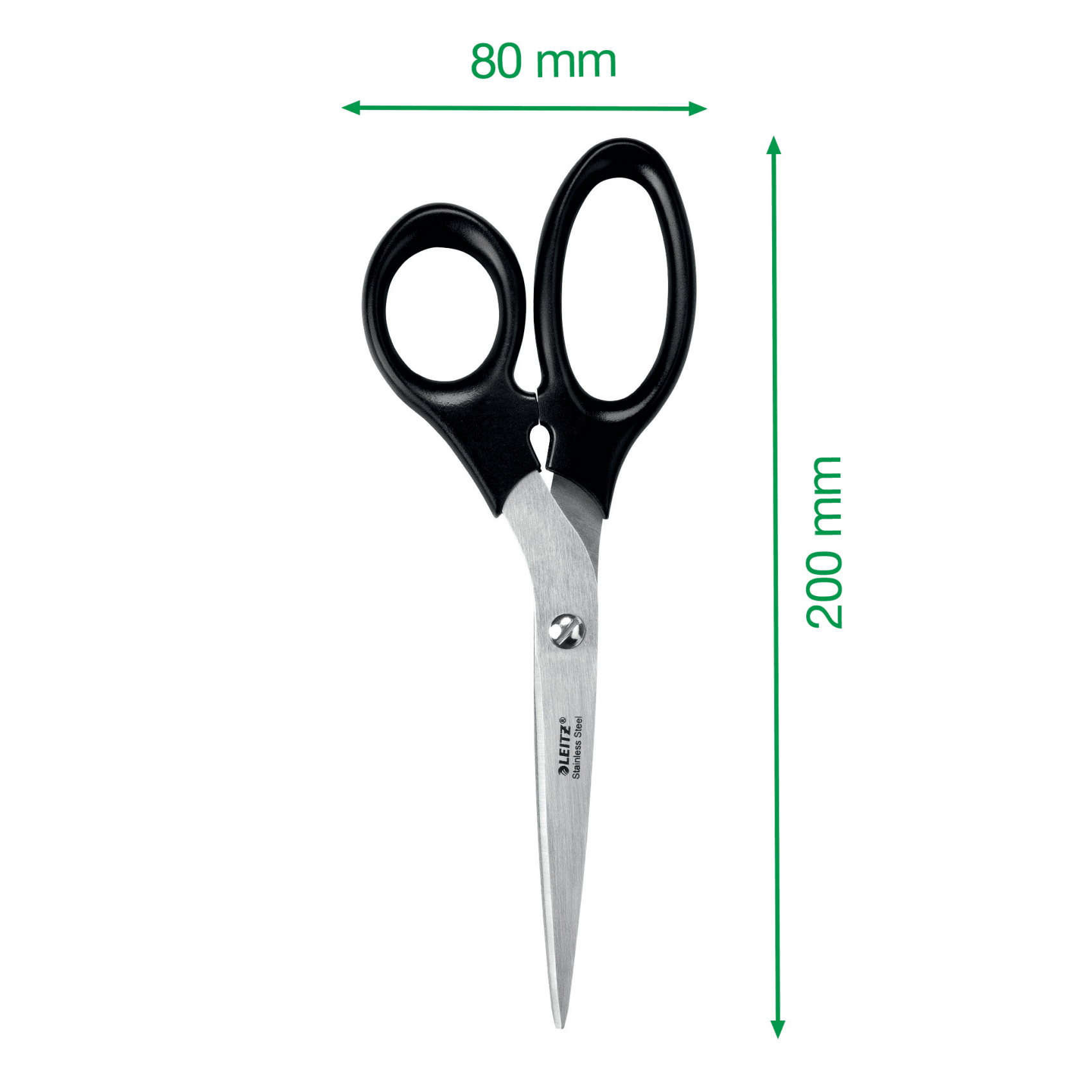 Foarfeca Birou 20cm Neagra Otel Inoxidabil Leitz