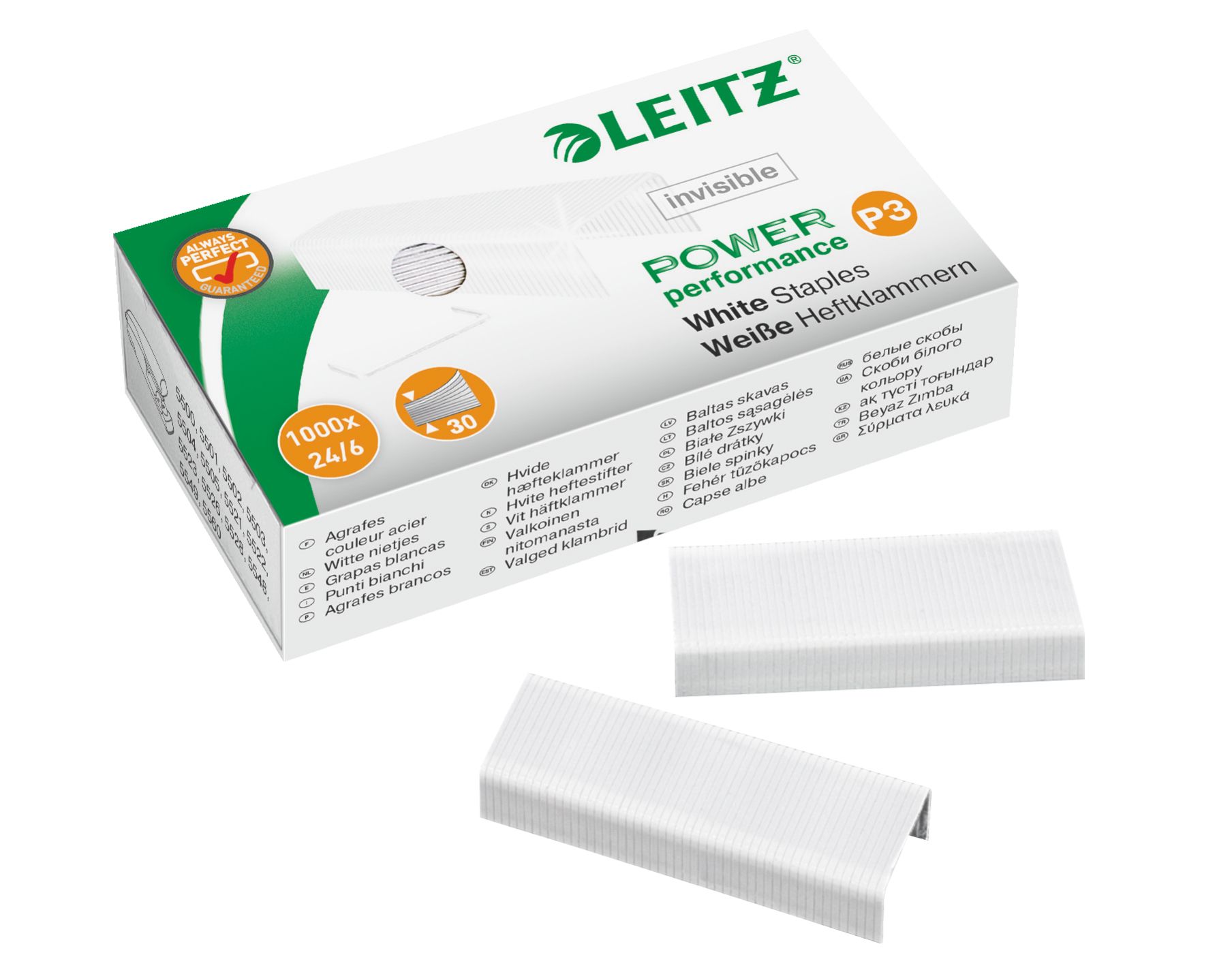 Capse 24/6 30 Coli 1000/Cutie Albe Leitz