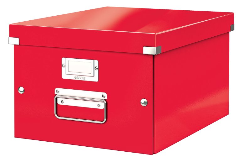 Cutie Depozitare Medie Rosie Click&Store Leitz