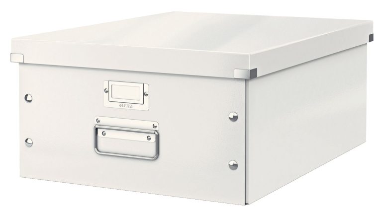 Cutie Depozitare Mare Alba Click&Store Leitz
