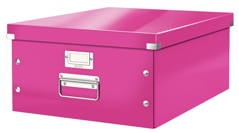 Cutie Depozitare Mare Roz Click&Store Leitz