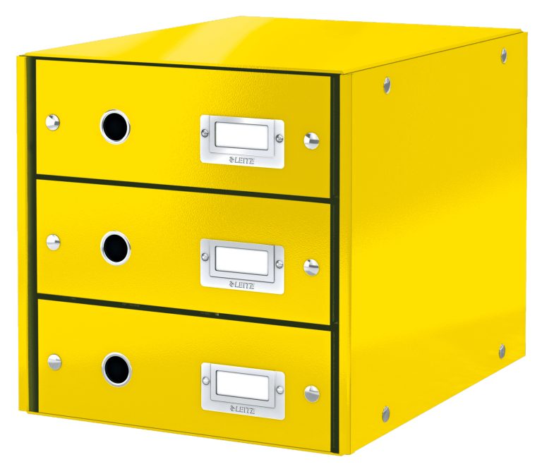 Cabinet 3 Sertare Galben Click&Store Leitz