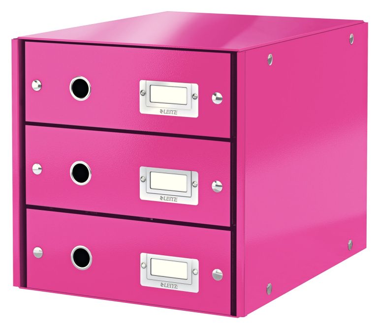 Cabinet 3 Sertare Roz Click&Store Leitz