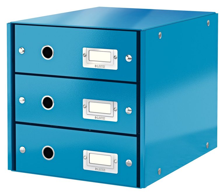 Cabinet 3 Sertare Albastru Click&Store Leitz