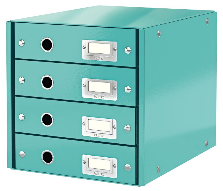Cabinet 4 Sertare Turcoaz Click&Store Leitz