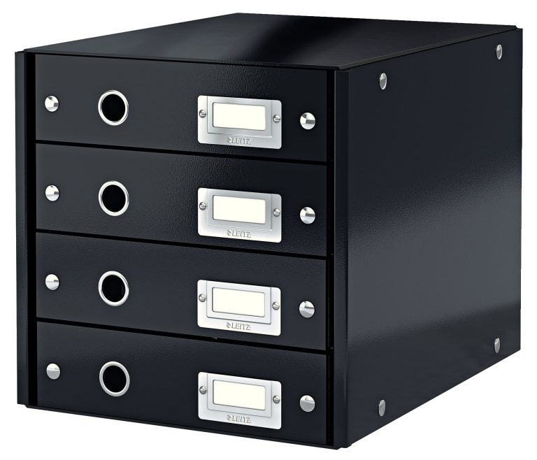 Cabinet 4 Sertare Negru Click&Store Leitz
