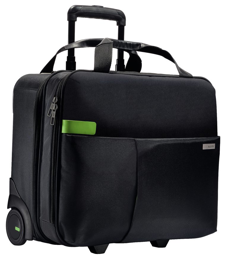 Geanta Cu 2 Rotile Neagra Smart Traveller Leitz