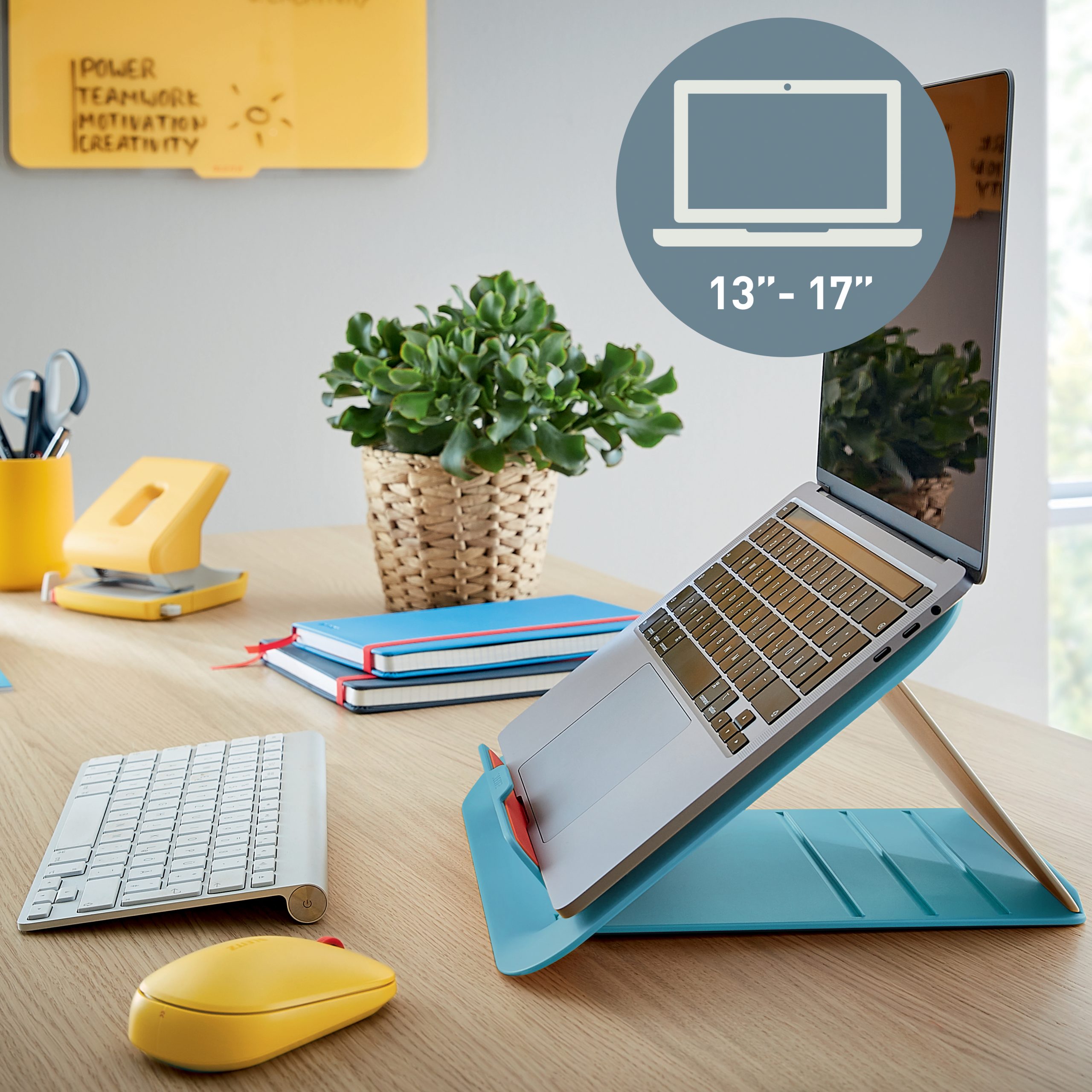 Suport Laptop Ajustabil Albastru Celest Cosy Leitz