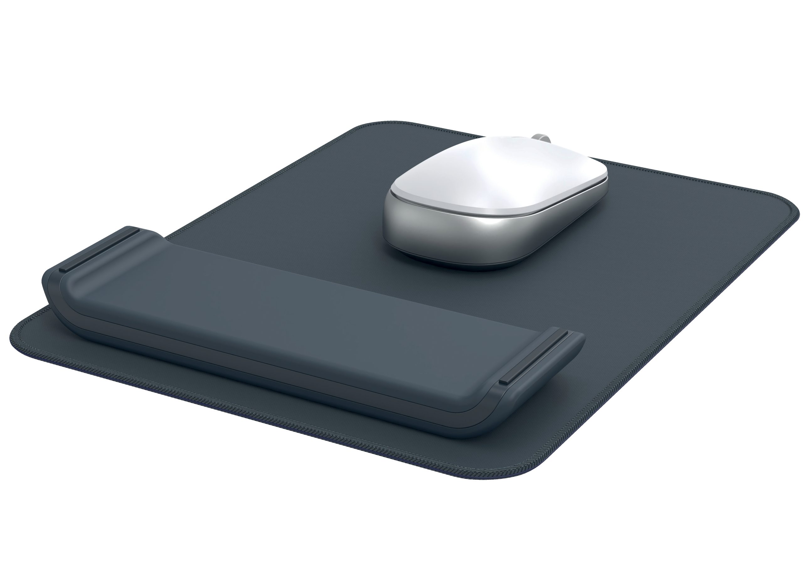 Mouse Pad Si Suport Incheieturi Gri Carbune Ergo Leitz
