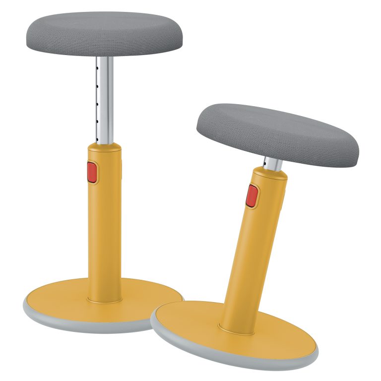 Scaun Ergonomic Pt Pozitie Sezut/In Picioare Galben Chihlimbar Leitz