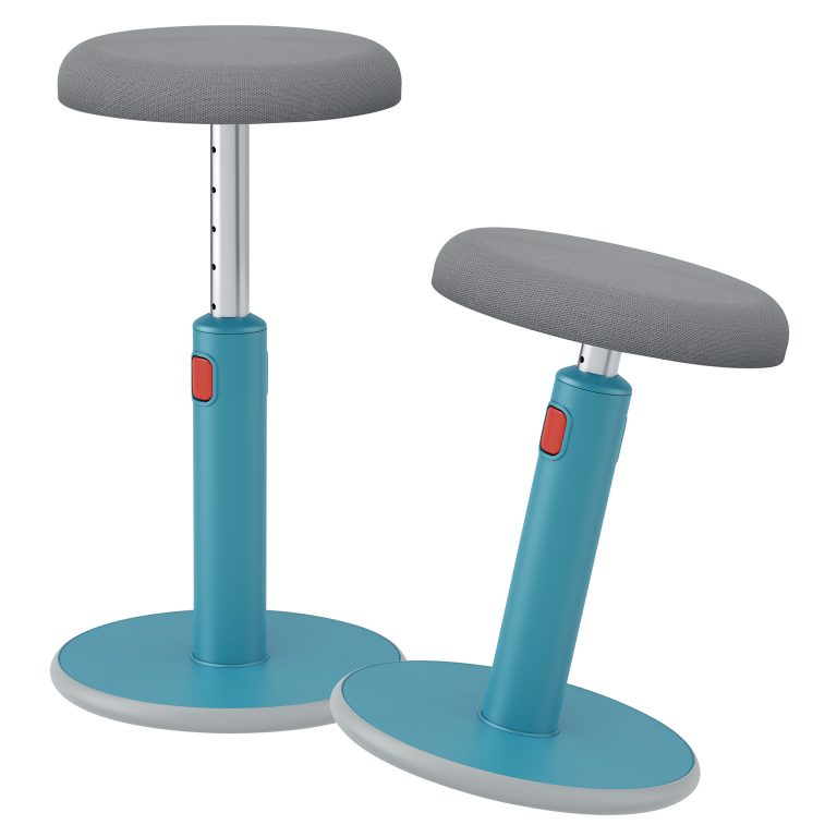 Scaun Ergonomic Pt Pozitie Sezut/In Picioare Albastru Celest Leitz