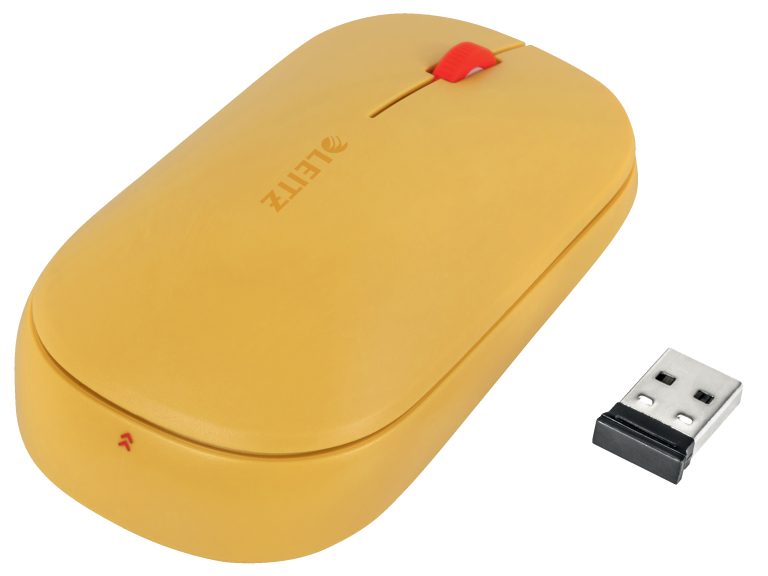 Mouse Optic Conexiune Duala Galben Chihlimbar Cosy Leitz