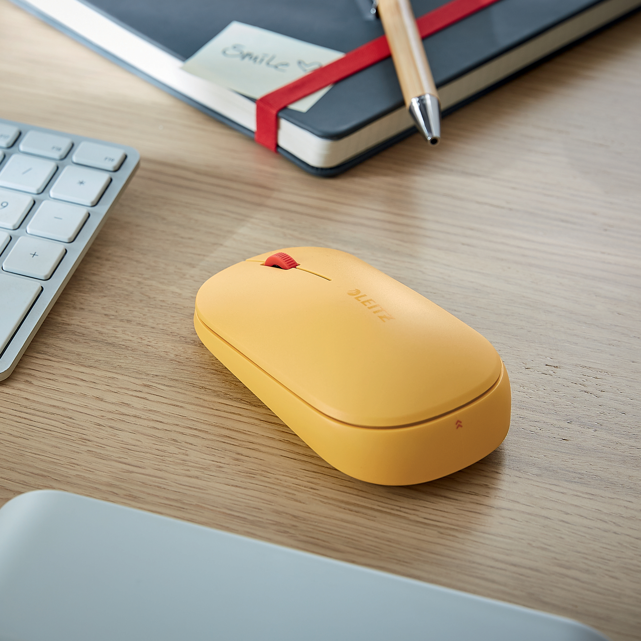 Mouse Optic Conexiune Duala Galben Chihlimbar Cosy Leitz