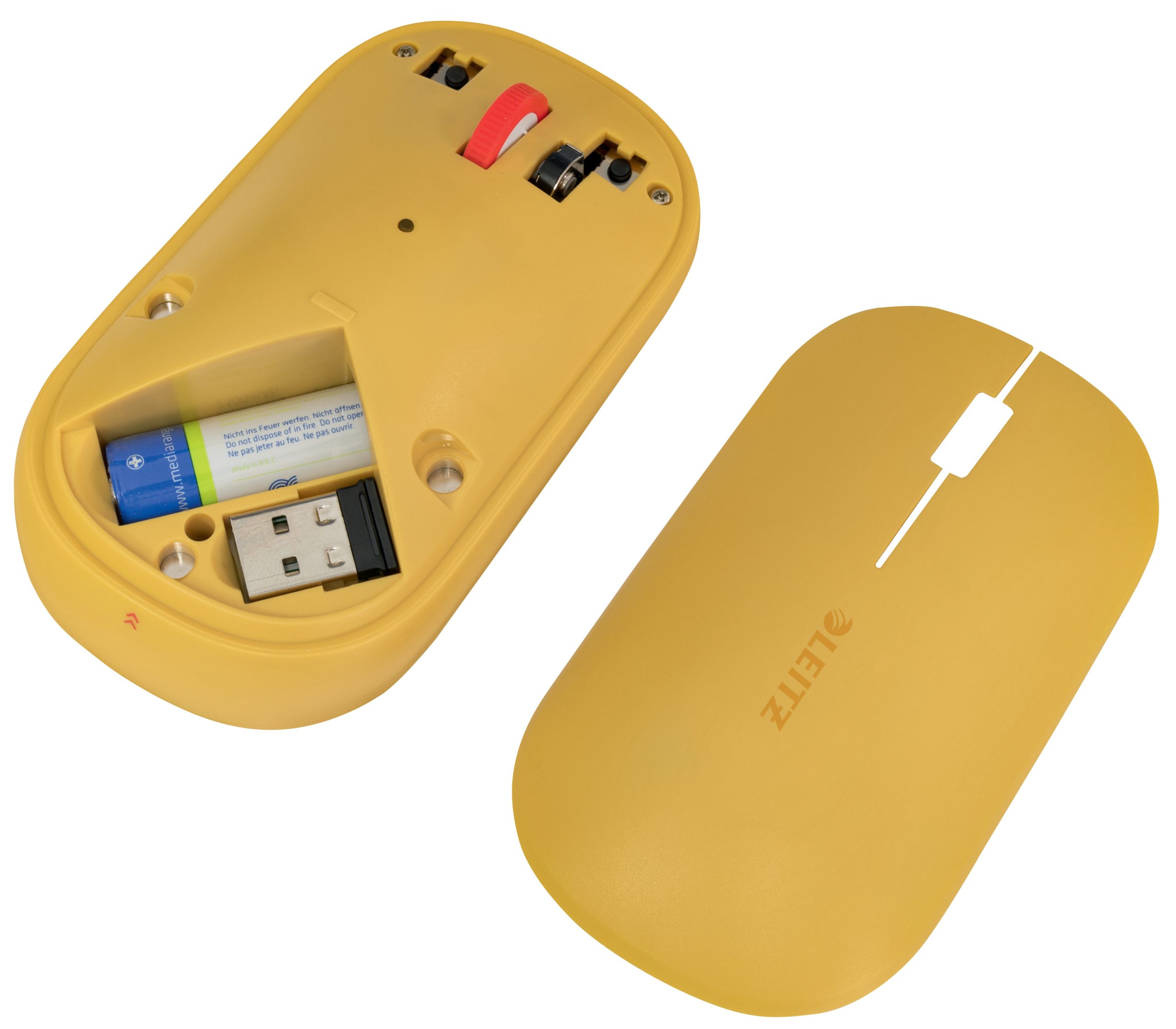 Mouse Optic Conexiune Duala Galben Chihlimbar Cosy Leitz