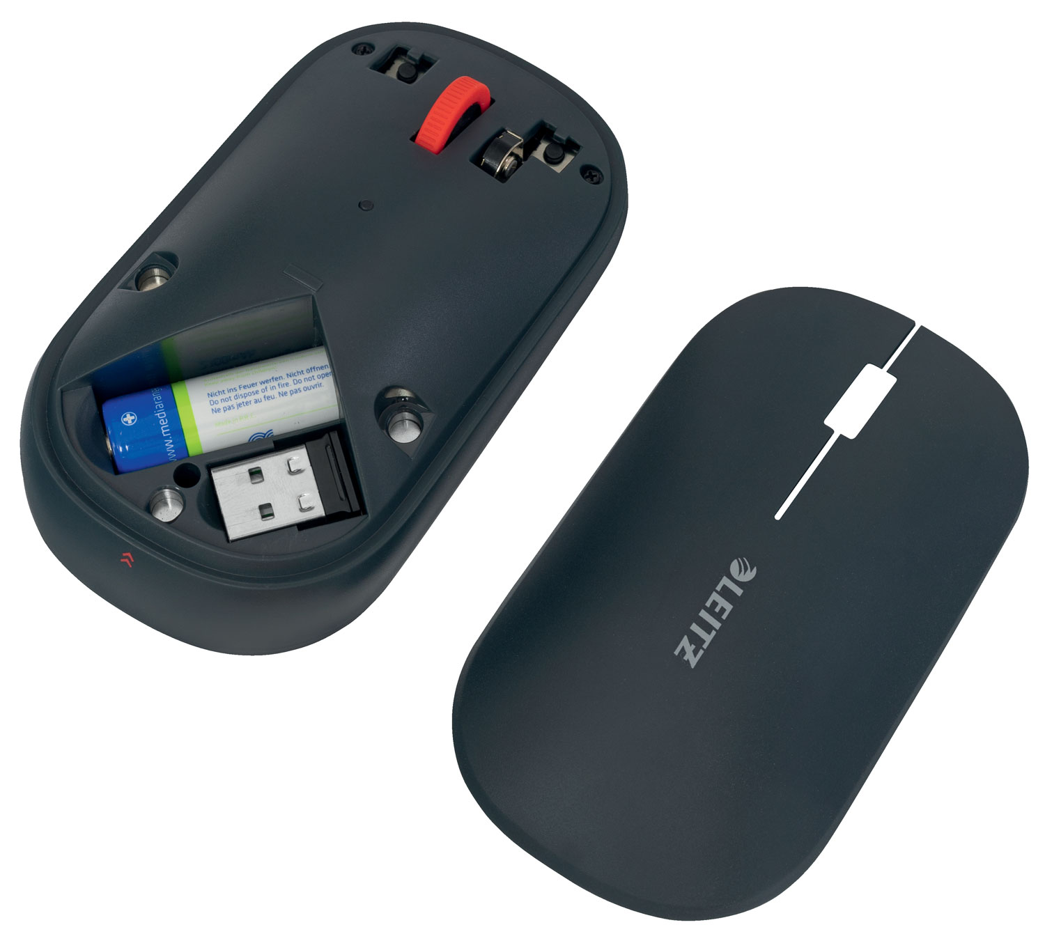 Mouse Optic Conexiune Duala Gri Antracit Cosy Leitz