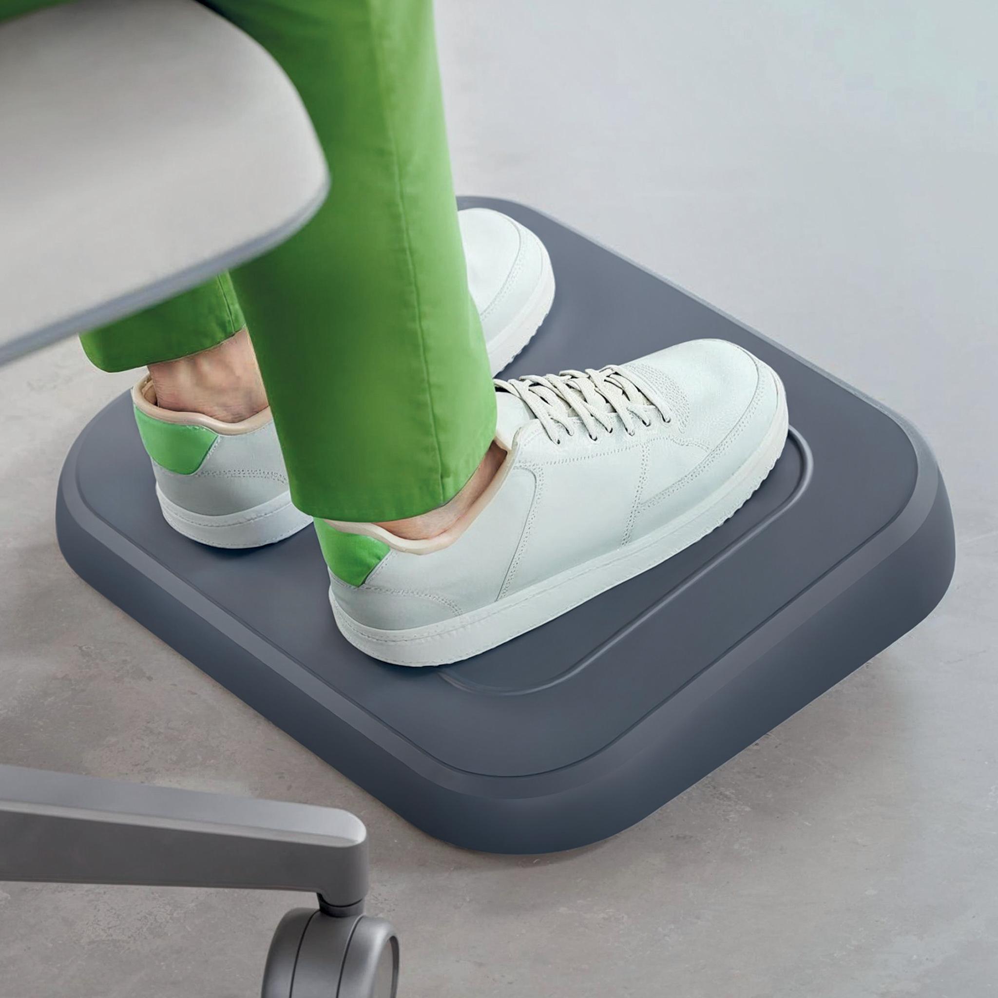 Suport Ergonomic Pentru Picioare Ajustabil Gri-Carbune Ergo Leitz