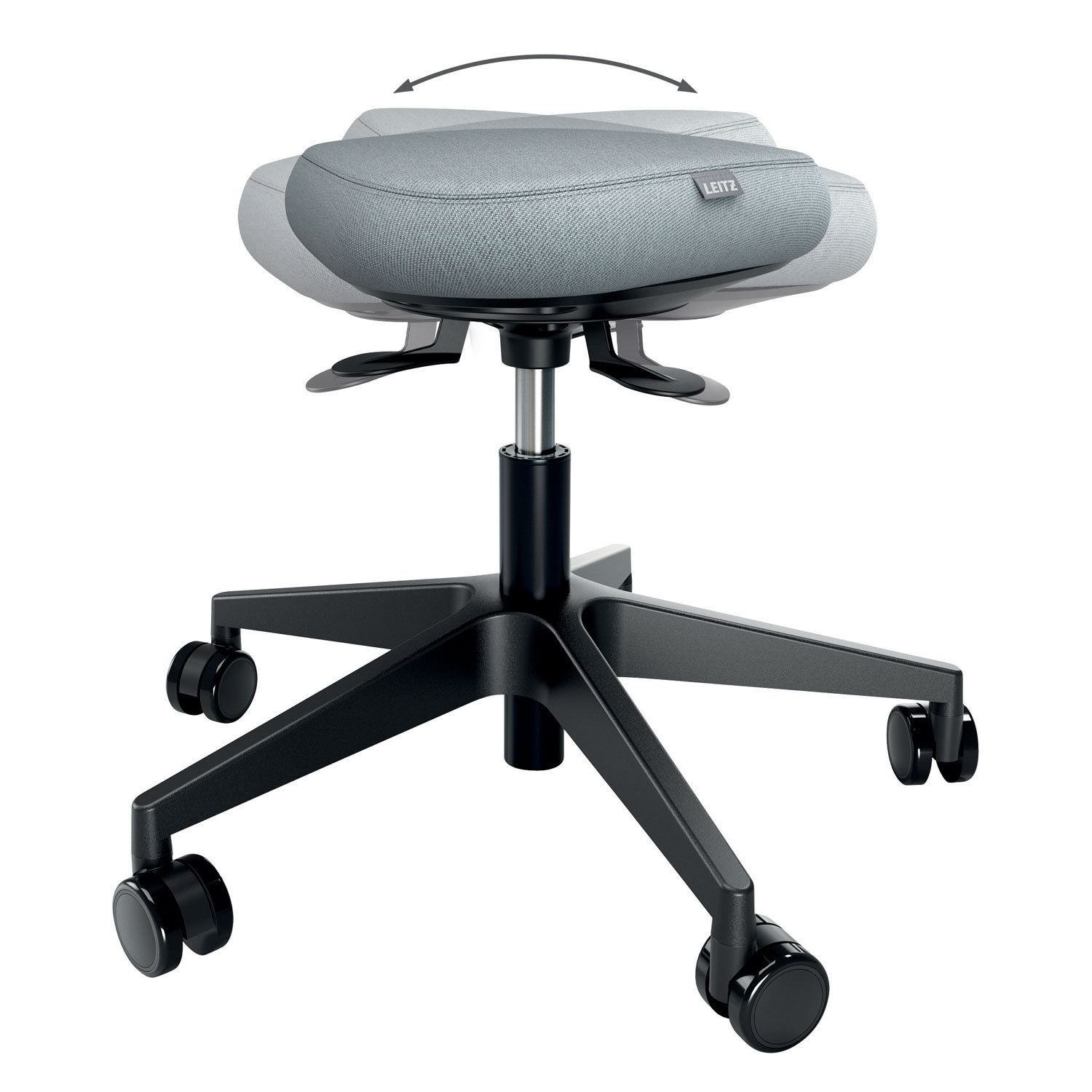 Scaun Ergonomic Pentru Pozitie Sezut/In Picioare Mobil Negru Leitz