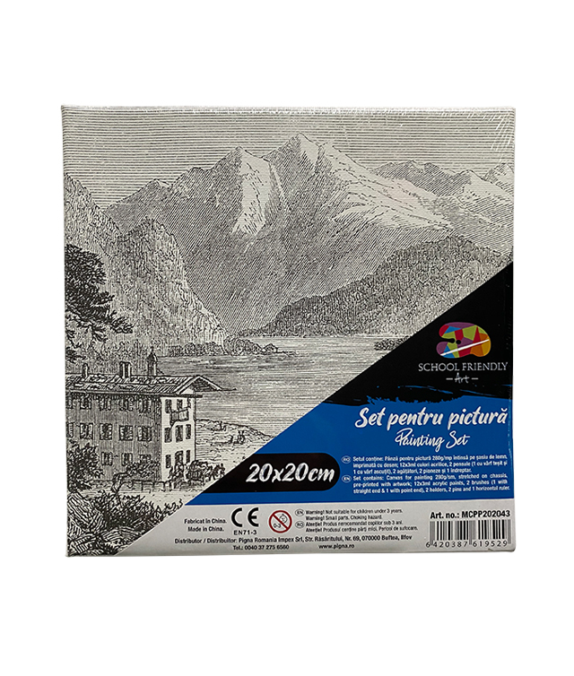 Panza Predesenata Pe Sasiu 20 X 20cm Peisaj 2 Sf Art Pigna