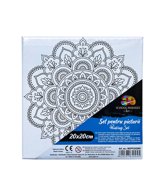 Panza Predesenata Pe Sasiu 20*20cm Mandale Sf Art Pigna