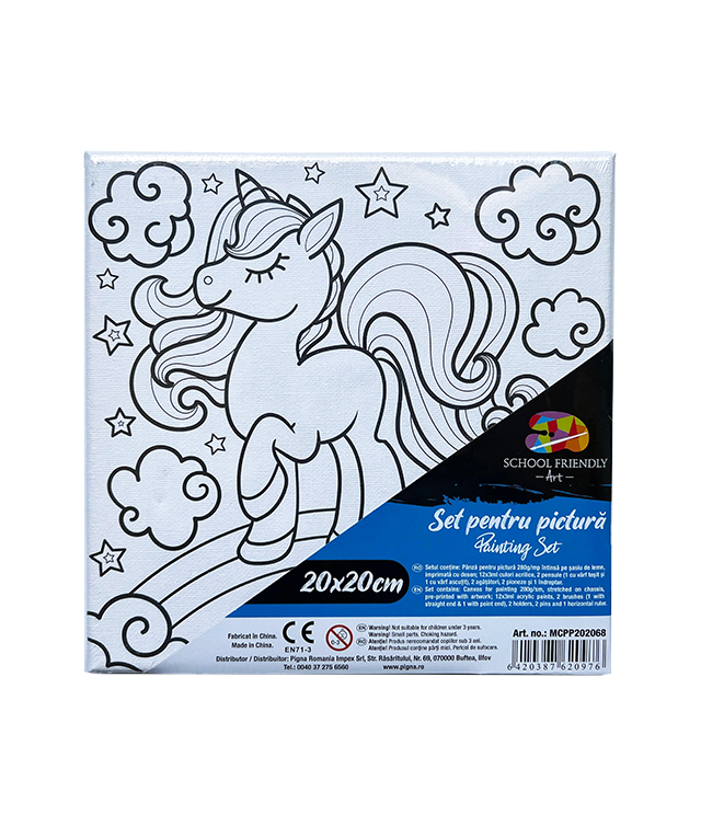 Panza Predesenata Pe Sasiu 20*20cm Unicorn Sf Art Pigna