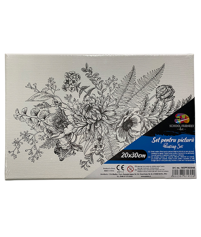 Panza Predesenata Pe Sasiu 20 X 30cm Flori Sf Art Pigna