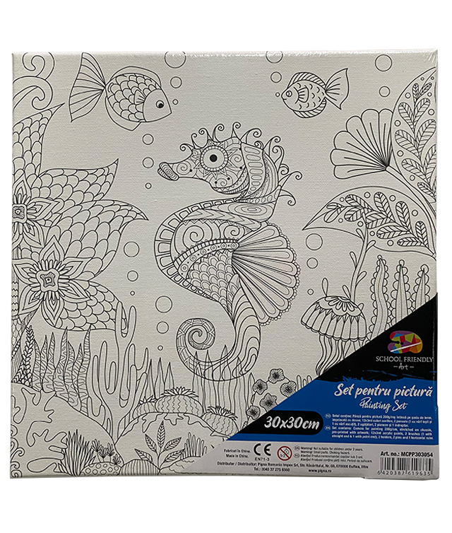 Panza Predesenata Pe Sasiu 30 X 30cm Acvatic Sf Art Pigna