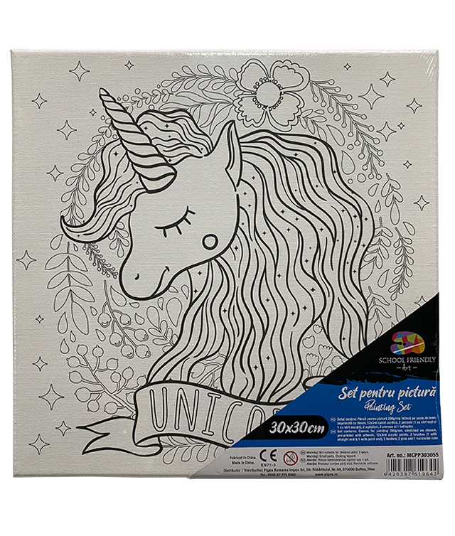 Panza Predesenata Pe Sasiu 30 X 30cm Unicorn Sf Art Pigna