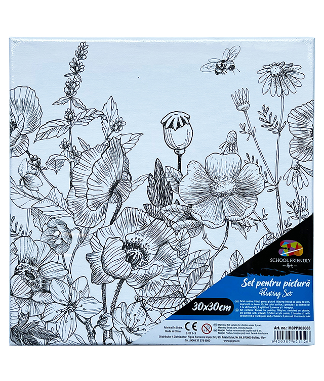 Panza Predesenata Pe Sasiu 30*30cm Flori Sf Art Pigna