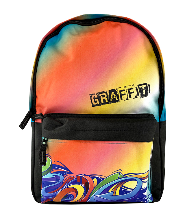 Ghiozdan Scs Teens Grafitti C Compartiment Cu Buzunar 42 X 30 X 14cm Captuseala 2 Fermoare Pigna