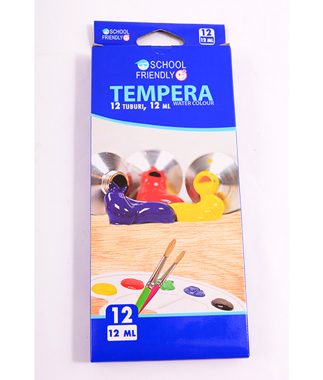Tempera 12 Culori 12ml School Friendly Pigna