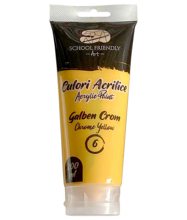 Culori Acrilice 200ml Galben Crom Premium Sf Art Pigna