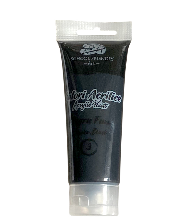 Culori Acrilice 75ml Negru Fum Premium Sf Art Pigna