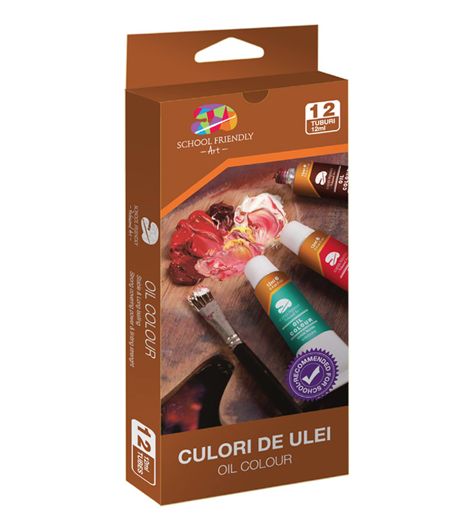 Culori Ulei 12/Set 12ml Pigna