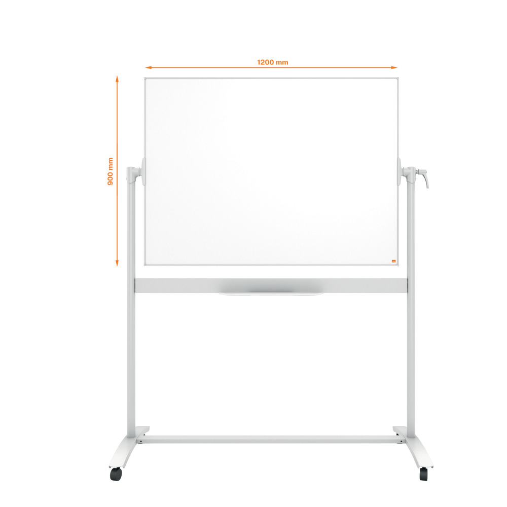 Whiteboard Magnetic Mobil 90*120cm Nano Clean Nobo