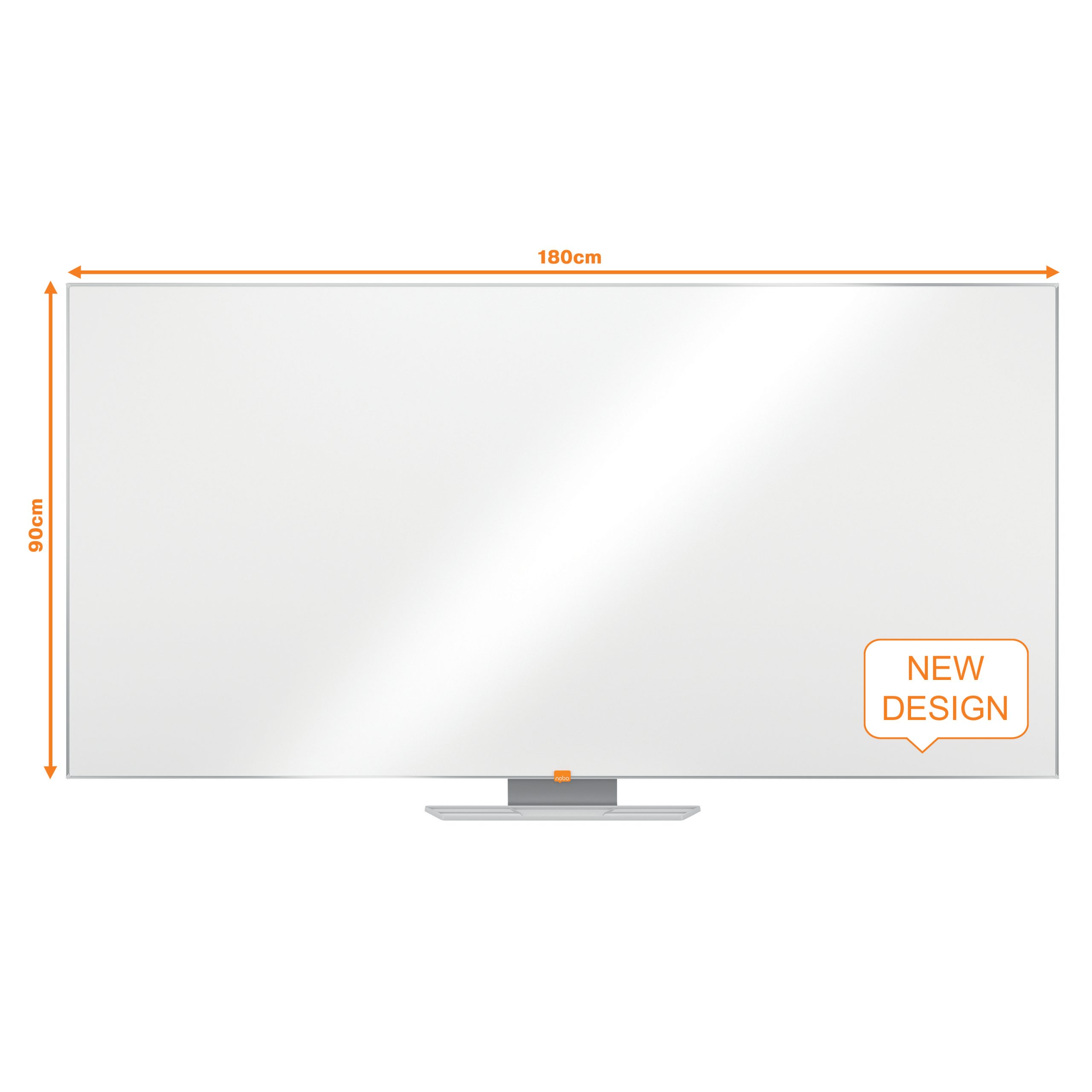 Whiteboard Magnetic 90*180cm Nano Clean Nobo